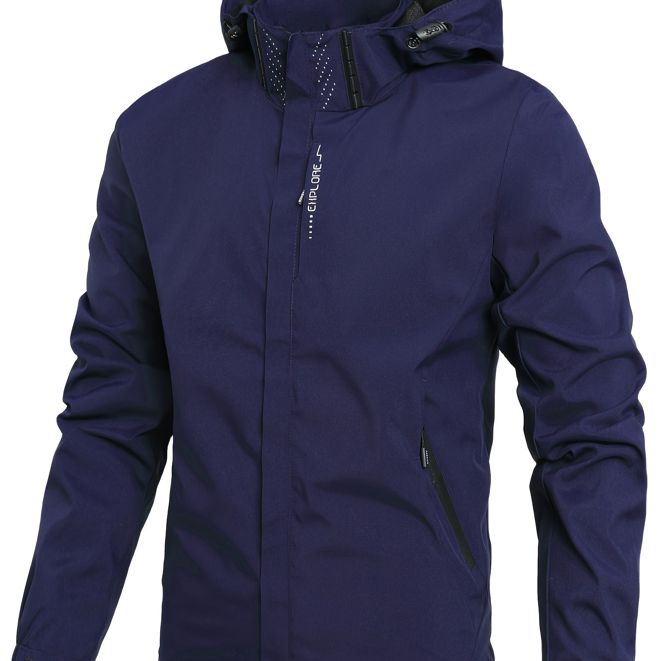 Men’s Winter Jacket | Classic Hooded Zip-Up Windbreaker