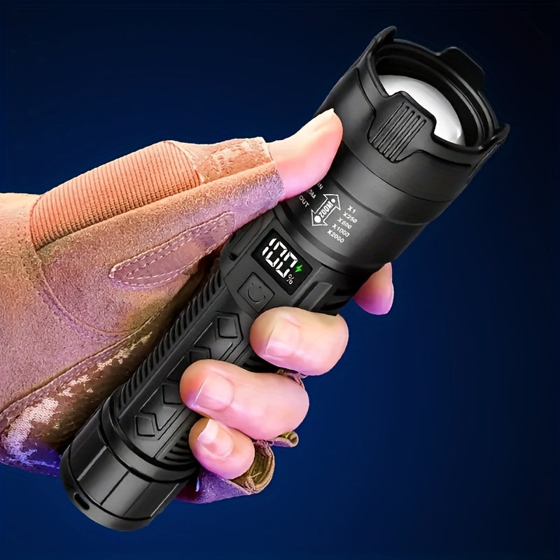 Powerful LED Flashlight Set | USB Rechargeable Torch for Camping