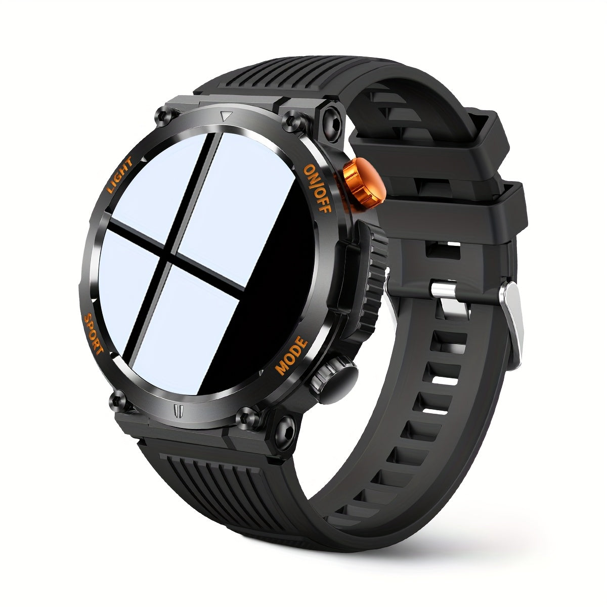 Tactical Smartwatch for Men | LED Light and Compass Function