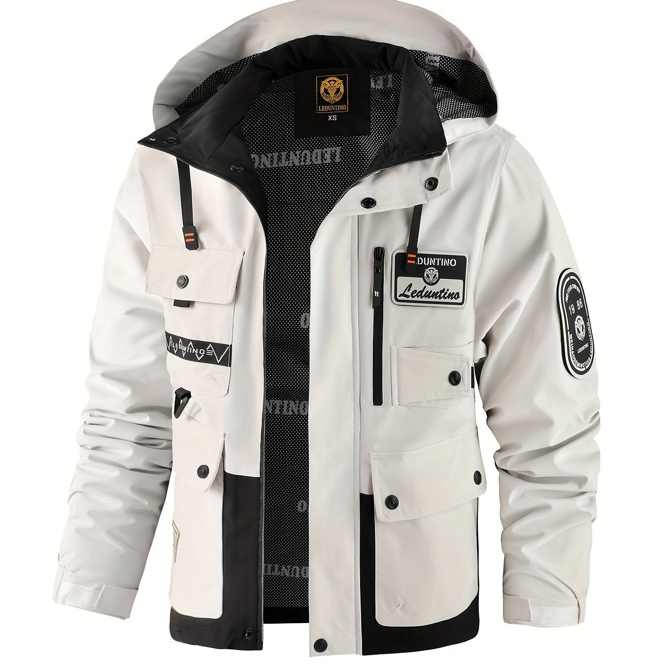 Men’s Hooded Jacket | Multi-Pocket Outdoor Windbreaker