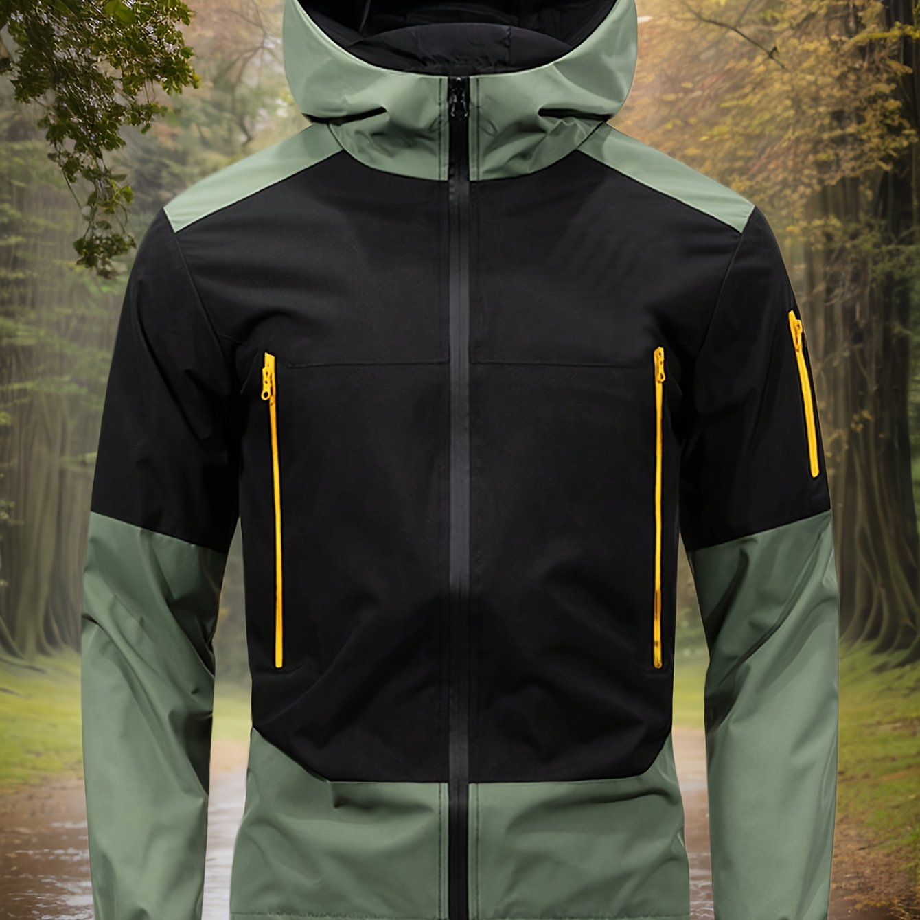 Men’s Hooded Jacket | Outdoor Windproof Zip-Up Coat