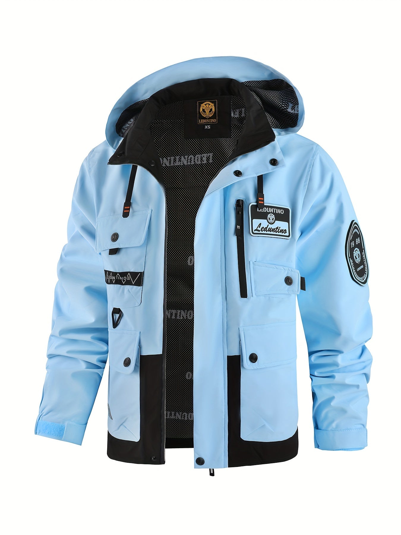 Men’s Hooded Jacket | Multi-Pocket Outdoor Windbreaker