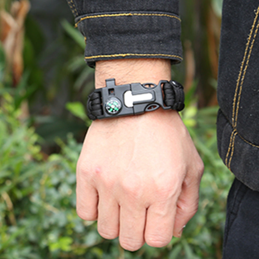 Camping Survival Bracelet | Outdoor Emergency Paracord Gear