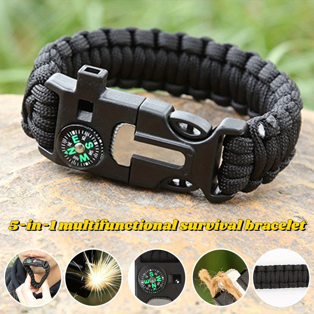 Camping Survival Bracelet | Outdoor Emergency Paracord Gear