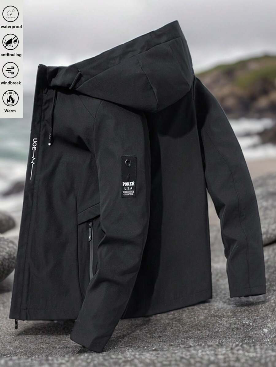 Men’s Winter Jacket | Outdoor Hooded Windbreaker Coat