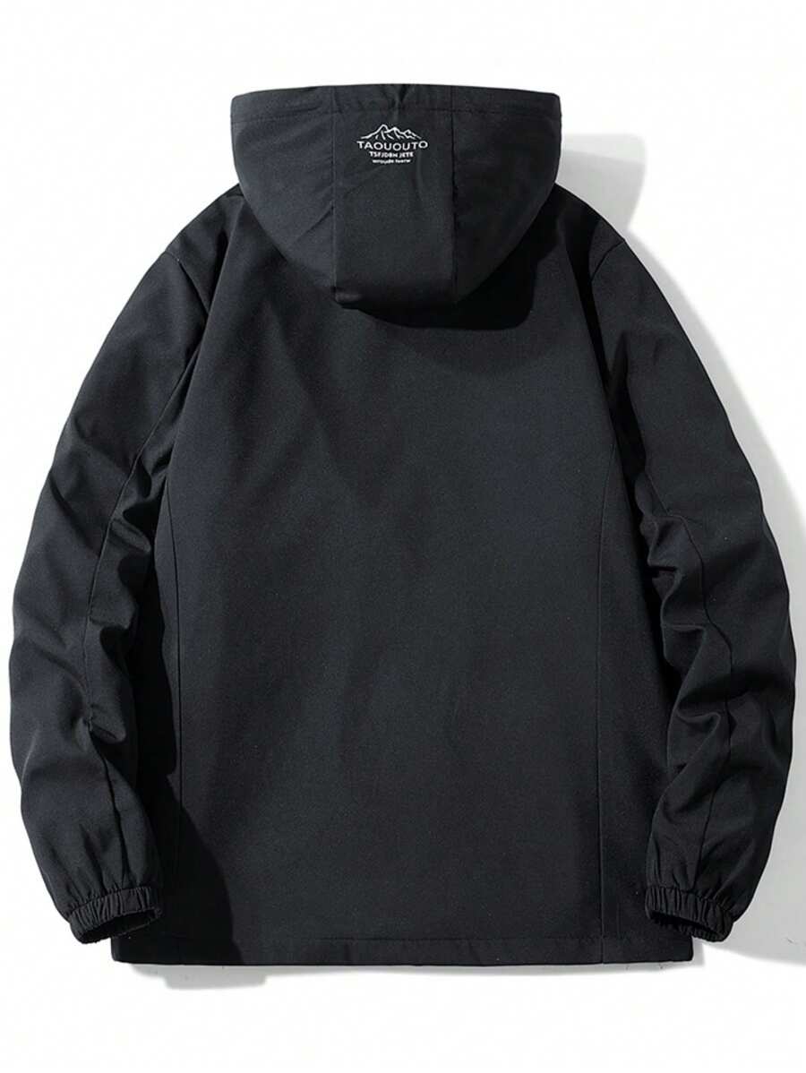 Men’s Winter Jacket | Lightweight Hooded Zip-Up Windbreaker