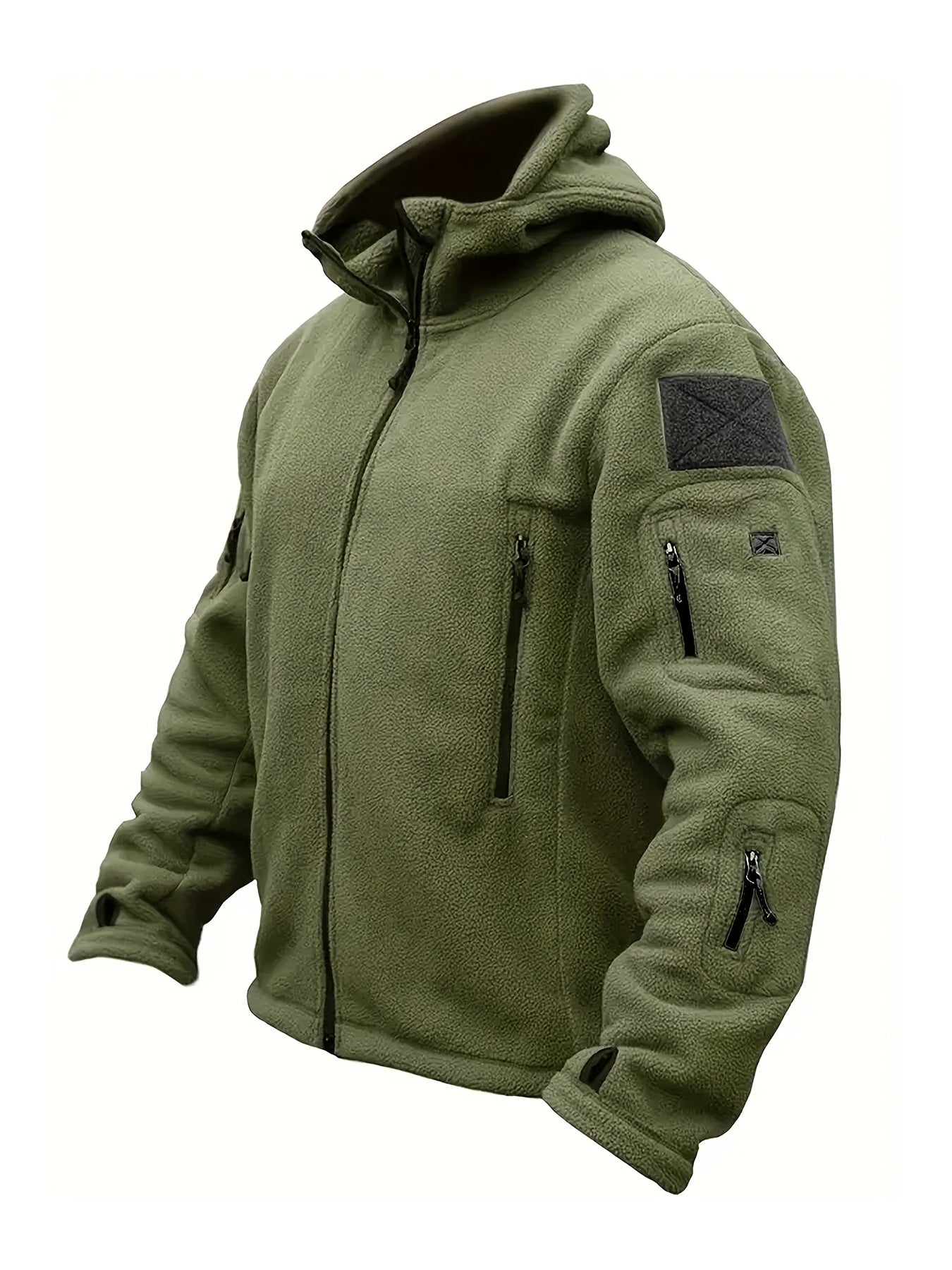 Men’s Winter Fleece Jacket | Tactical Hooded Outdoor Jacket