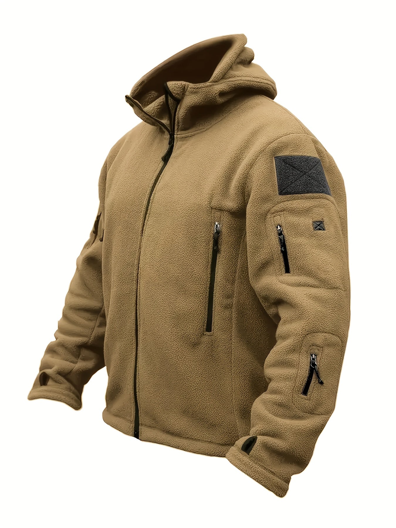 Men’s Winter Fleece Jacket | Tactical Hooded Outdoor Jacket