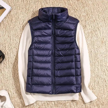 Ultra Light Down Vest - Women's Sleeveless Puffer, Warm and Lightweight Layer
