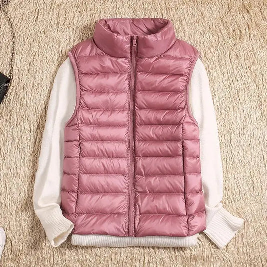 Ultra Light Down Vest - Women's Sleeveless Puffer, Warm and Lightweight Layer