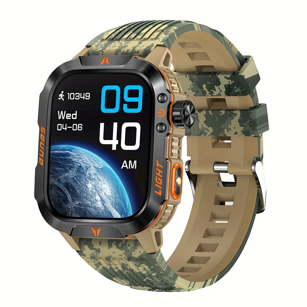 Men’s Sports Hiking Smartwatch | Multifunction Compass and Flashlight
