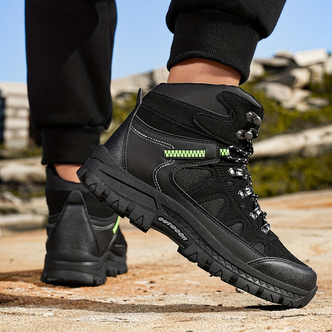 Men’s Outdoor Boots | Non-Slip Trekking and Camping Shoes