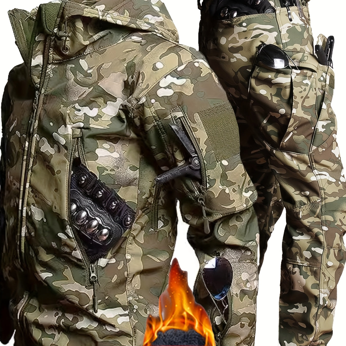 Men’s Winter Outfit | Tactical Jacket and Pants Set