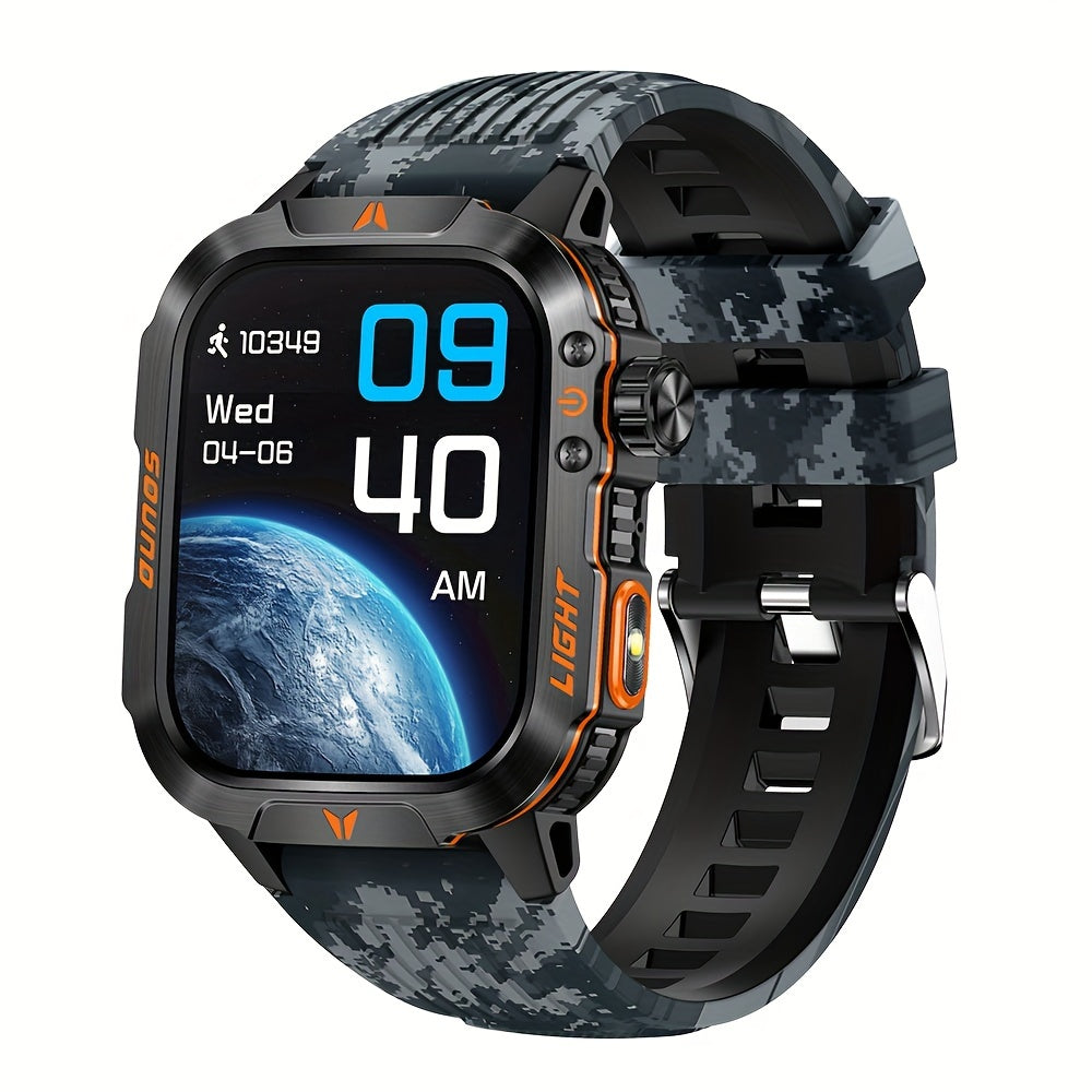 Men’s Sports Hiking Smartwatch | Multifunction Compass and Flashlight