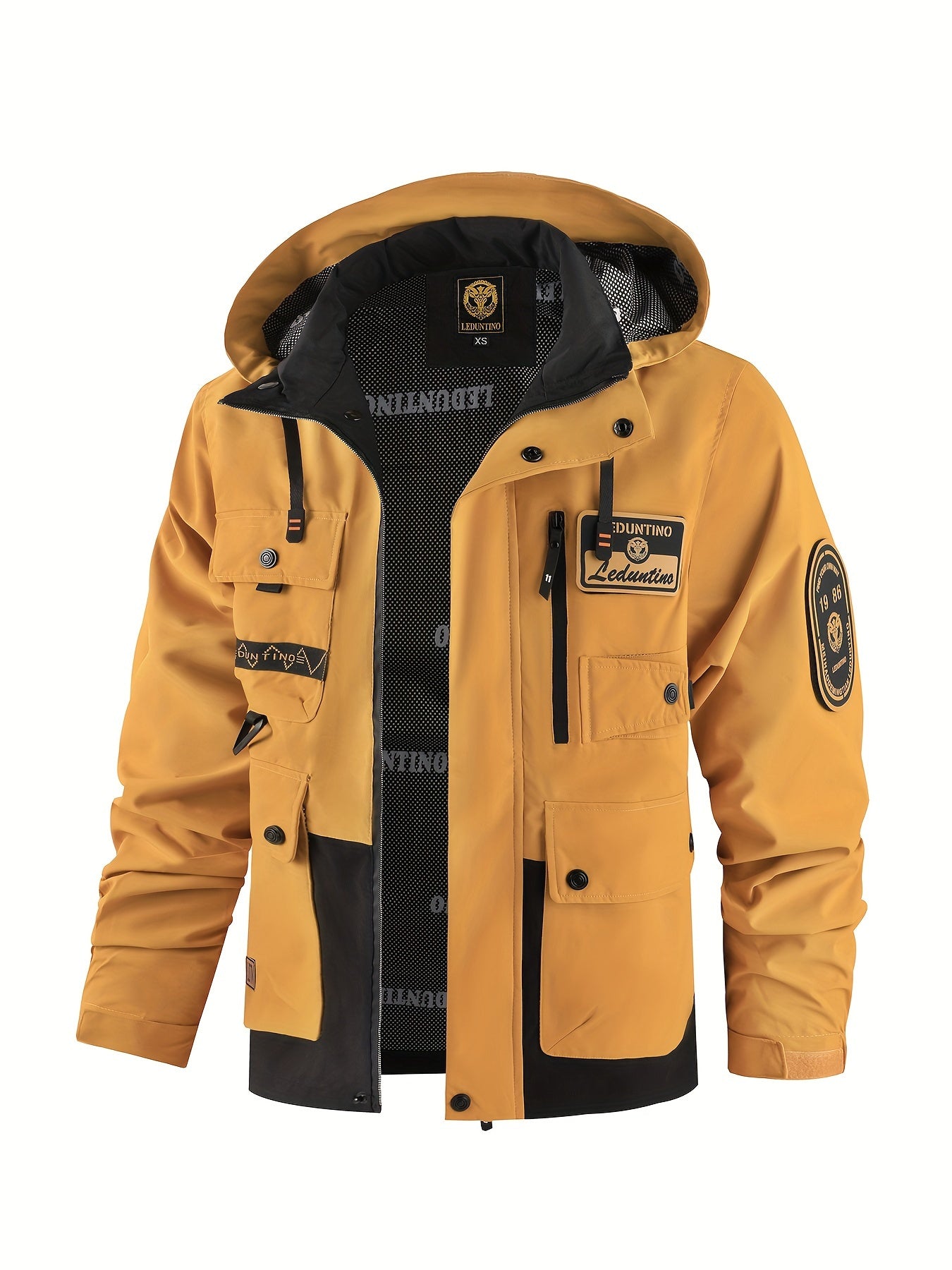 Men’s Hooded Jacket | Multi-Pocket Outdoor Windbreaker