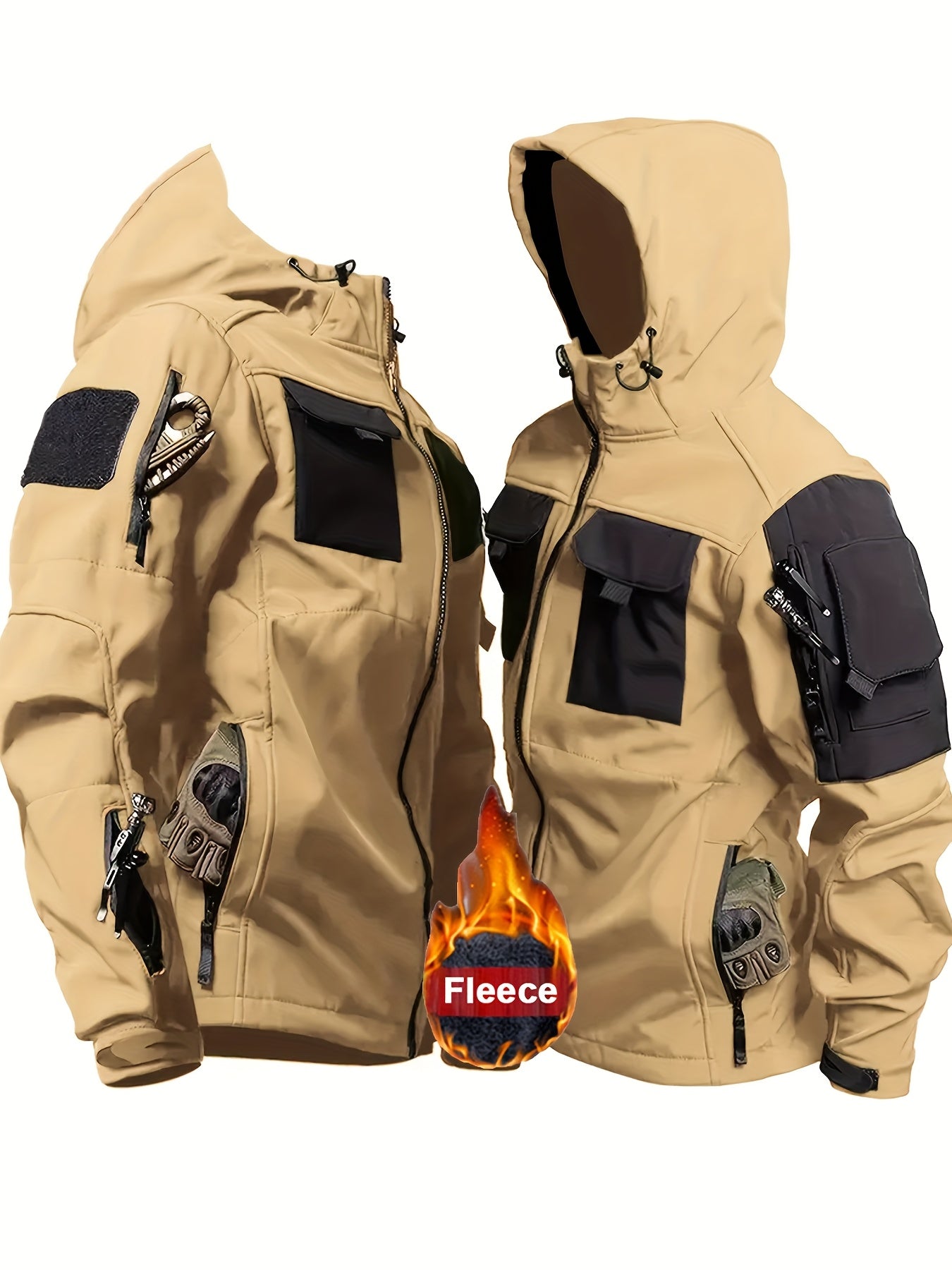 Men’s Tactical Jacket | Outdoor Hooded Multi-Pocket Coat