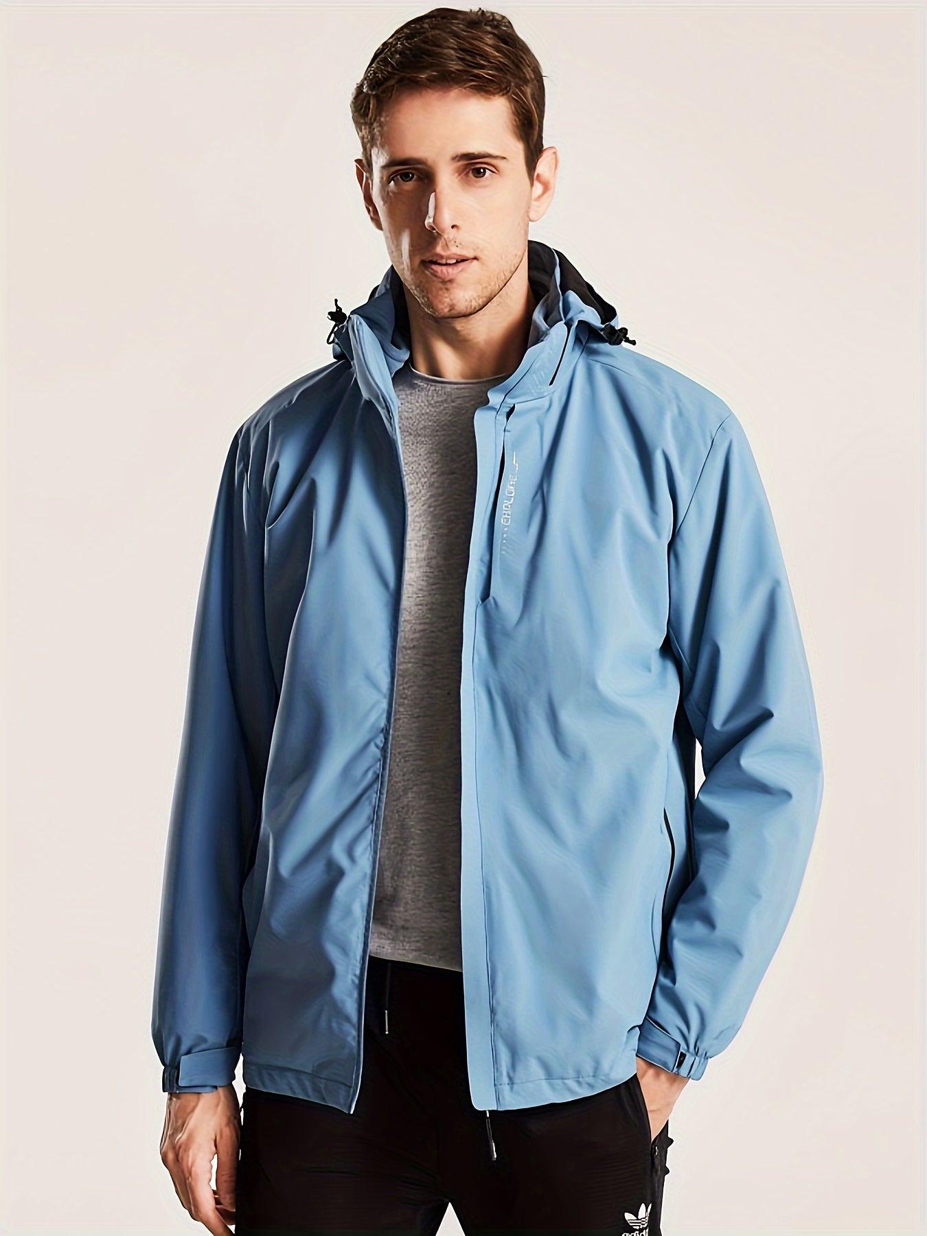 Men’s Casual Zip-Up Jacket | Outdoor Windbreaker Design