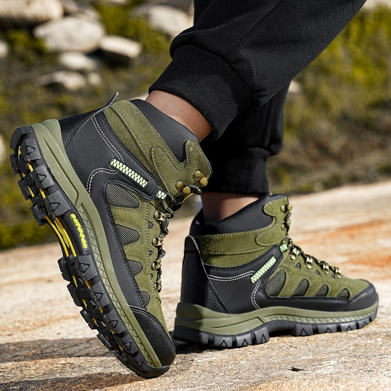 Men’s Outdoor Boots | Non-Slip Trekking and Camping Shoes