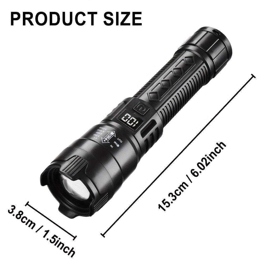 Powerful LED Flashlight Set | USB Rechargeable Torch for Camping