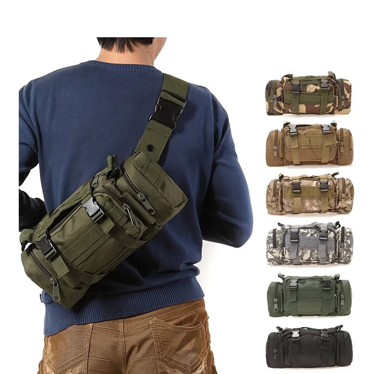 Outdoor Waist Pack | Portable Multi-Compartment Design