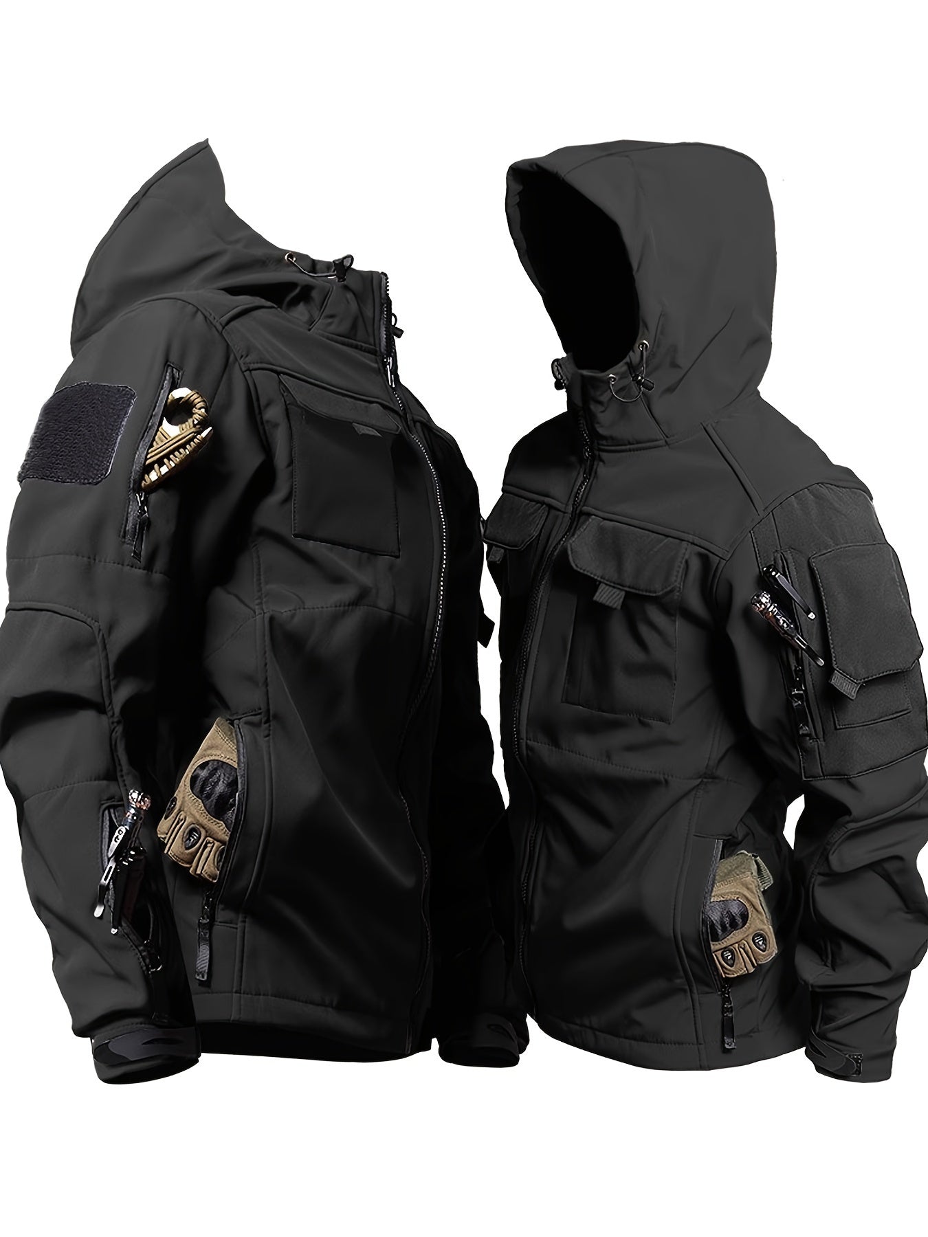 Men’s Tactical Jacket | Outdoor Hooded Multi-Pocket Coat