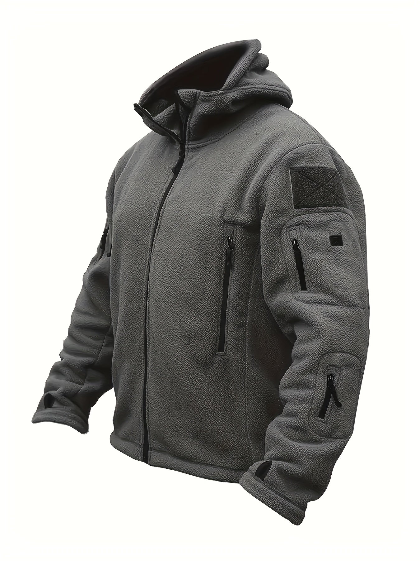 Men’s Winter Fleece Jacket | Tactical Hooded Outdoor Jacket