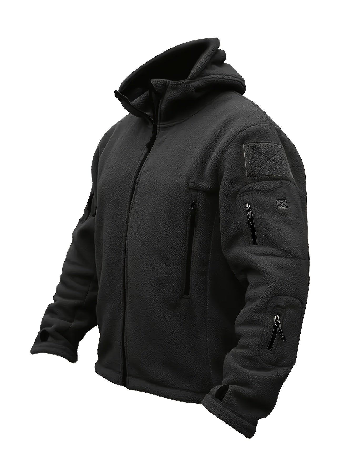 Men’s Winter Fleece Jacket | Tactical Hooded Outdoor Jacket