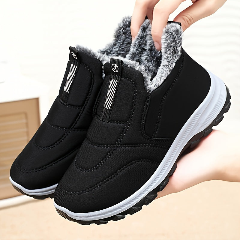 Women’s Winter Slip-On Shoes | Warm Outdoor Walking Sneakers