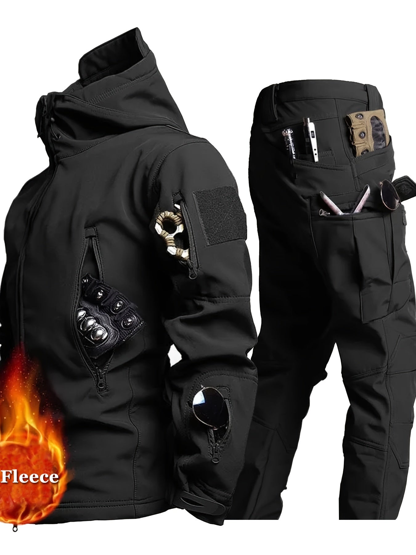 Men’s Winter Outfit | Tactical Jacket and Pants Set