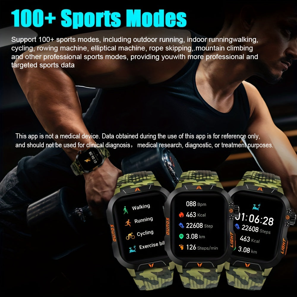 Men’s Sports Hiking Smartwatch | Multifunction Compass and Flashlight