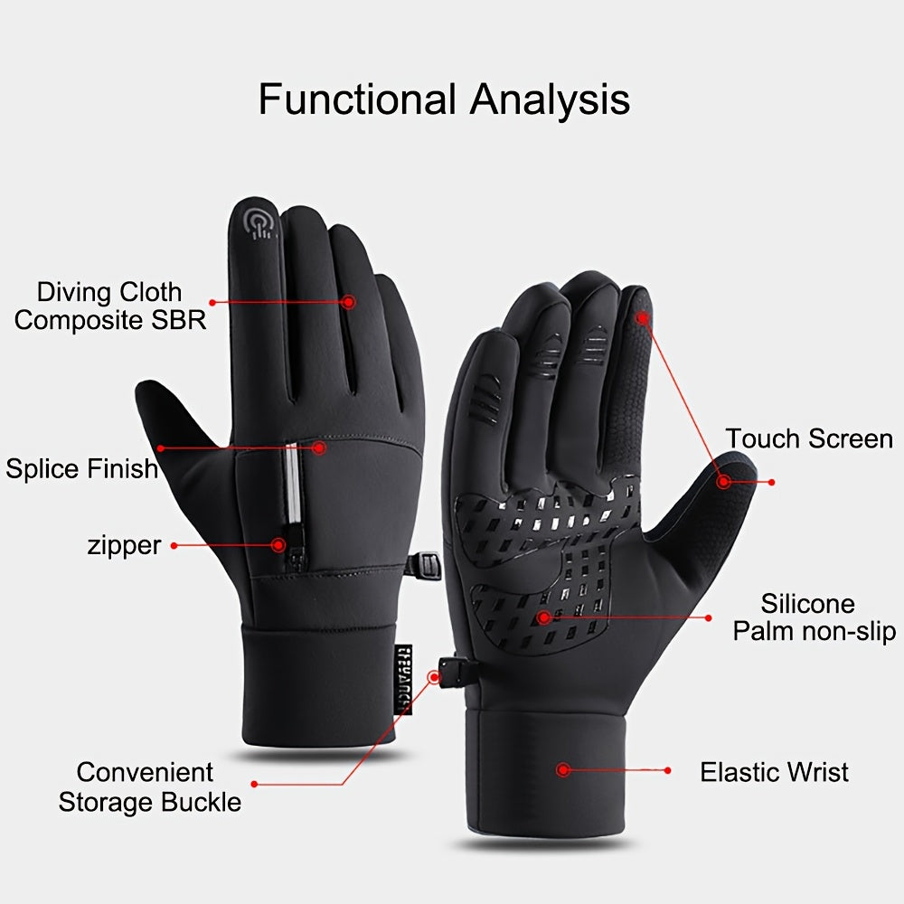 Winter Touchscreen Gloves | Outdoor Cycling and Hiking Gloves