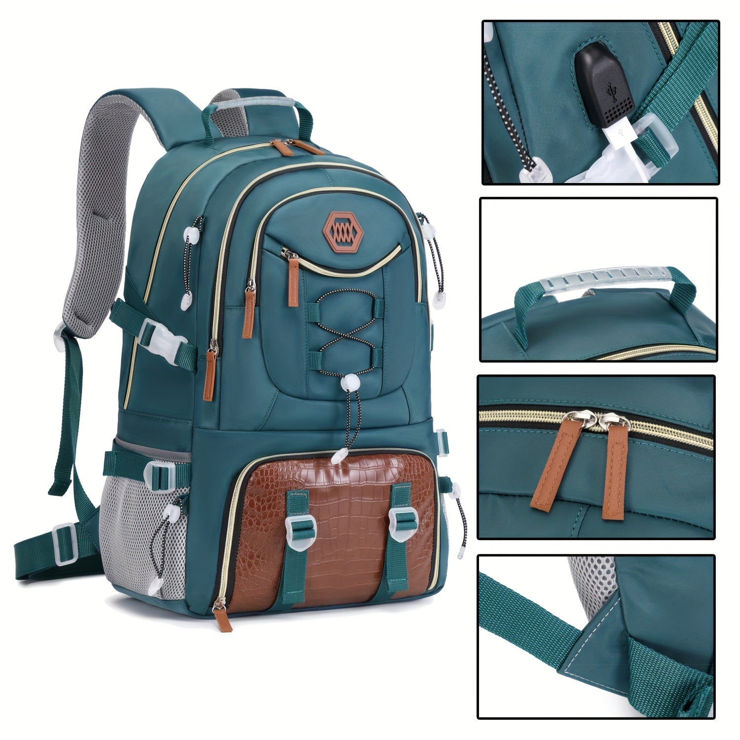 Large Capacity Travel Backpack | USB Charging & Shoe Compartment