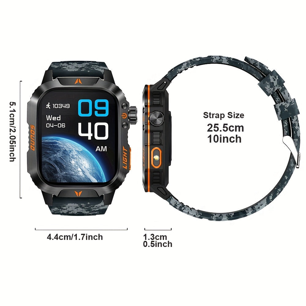 Men’s Sports Hiking Smartwatch | Multifunction Compass and Flashlight