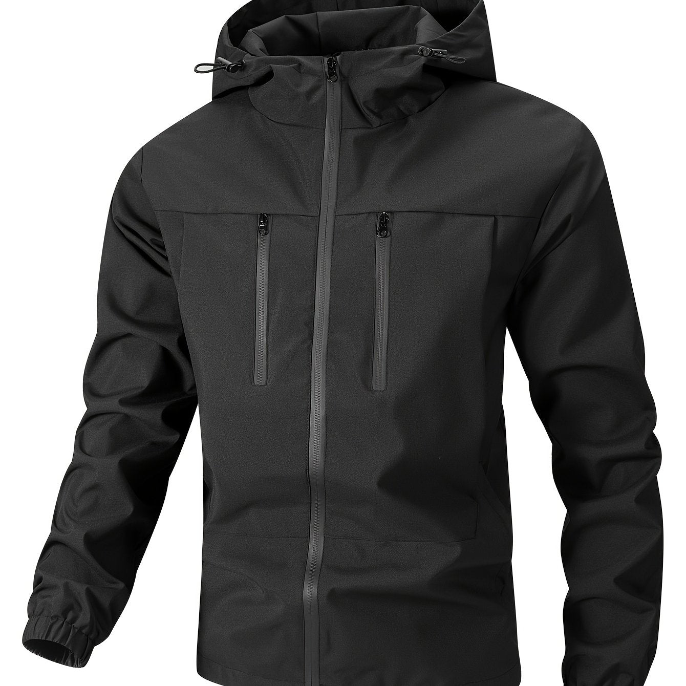 Men’s Hooded Jacket | Outdoor Windproof Zip-Up Coat