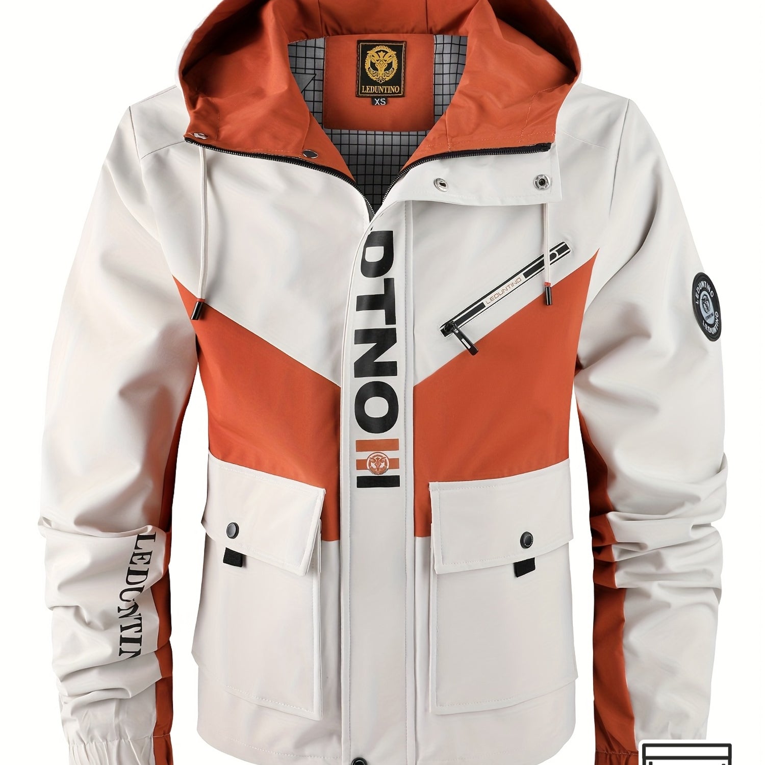 Men’s Outdoor Hooded Jacket | Windproof Zip-Up Design