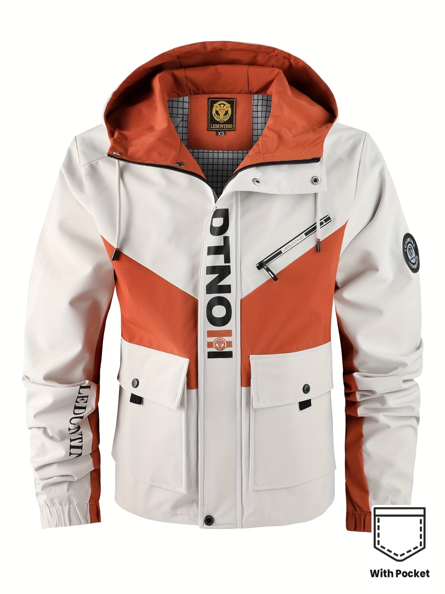Men’s Outdoor Hooded Jacket | Windproof Zip-Up Design