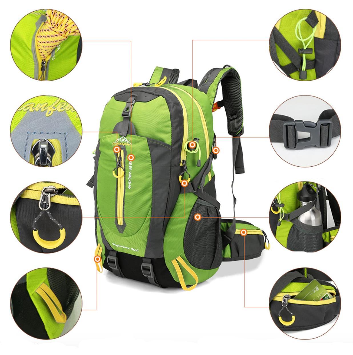 Men’s Outdoor Backpack | Waterproof Hiking Travel Bag