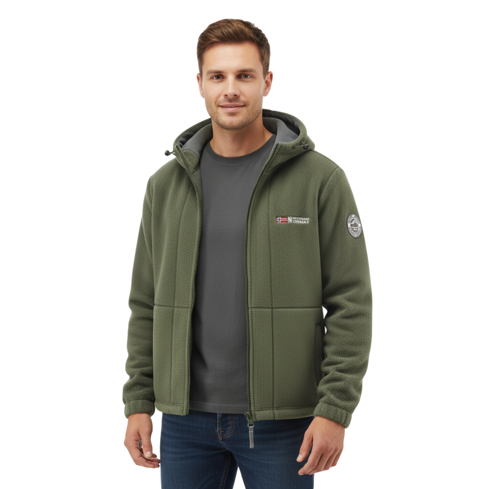 Men’s Winter Hiking Jacket | Outdoor Zip Up Jacket
