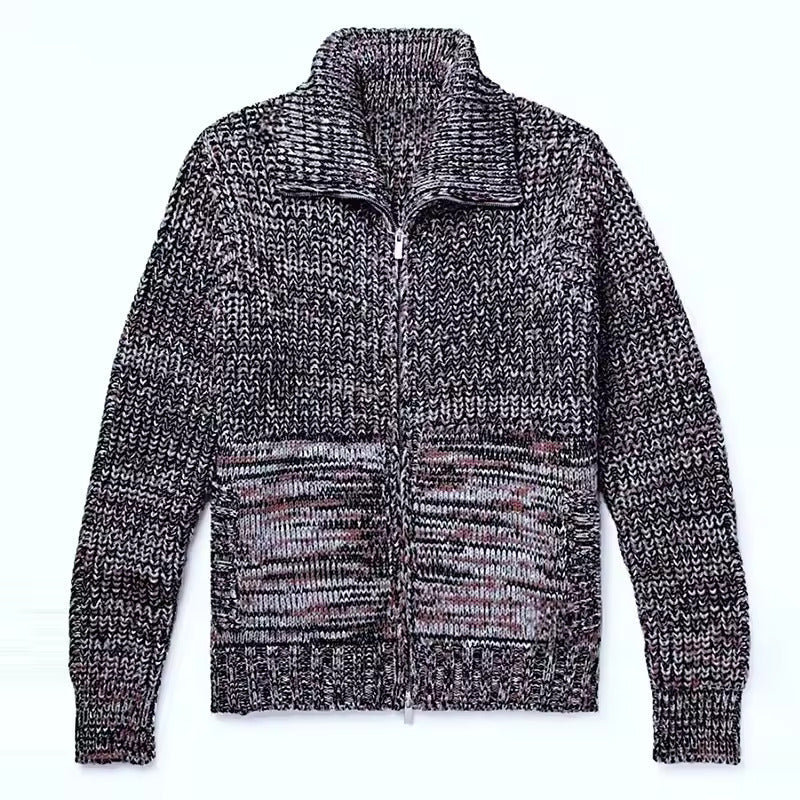 Aran Knitted Wool Cardigan