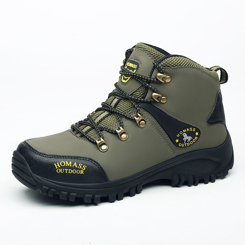 Men's Mid Height Steel Toe Waterproof Hiking Boots