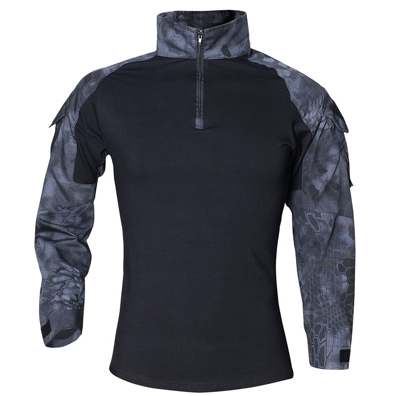 Men’s Tactical Long Sleeve Shirt | Half Zip Combat Style