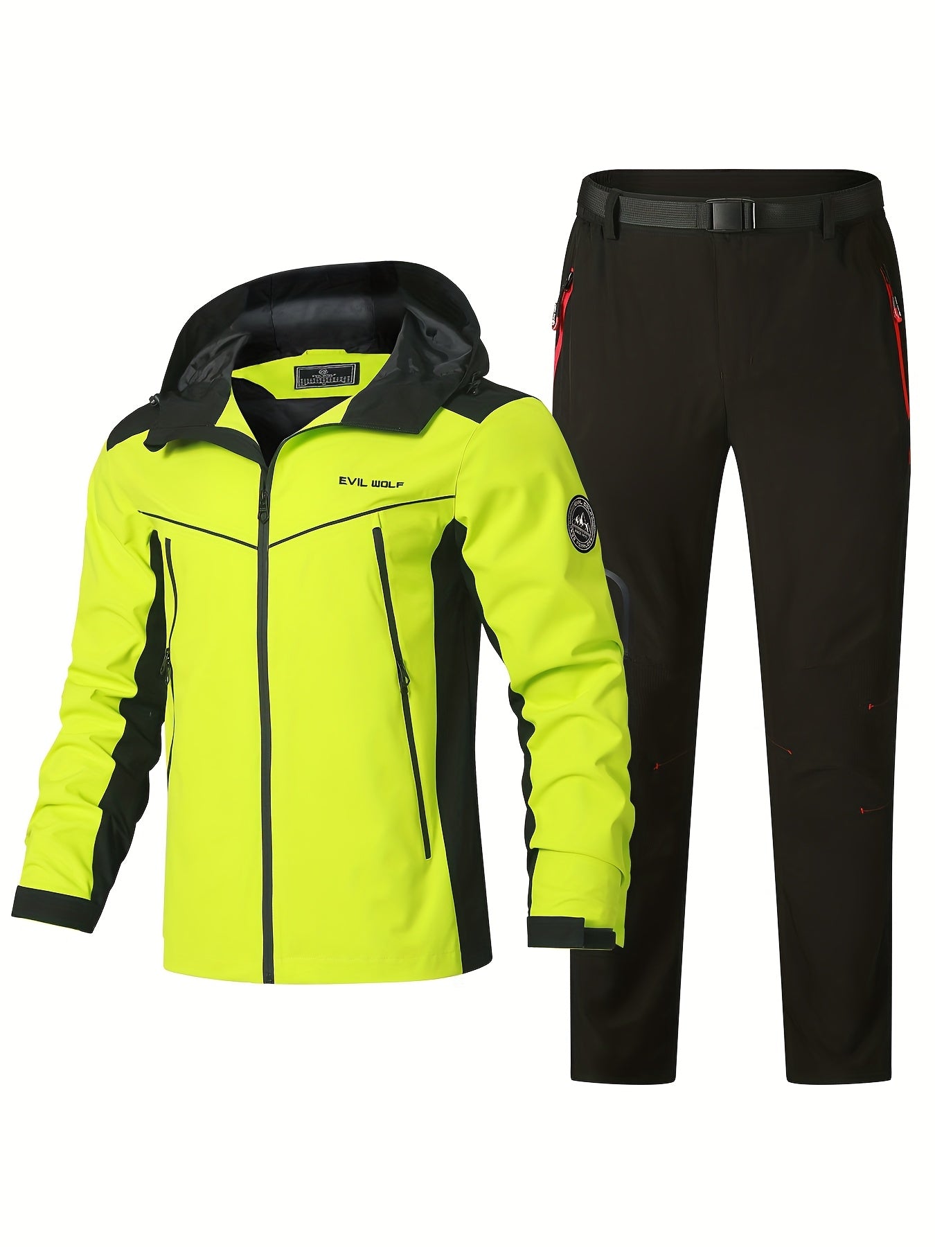 Men’s Trekking Outfit Set | Windproof Jacket and Cargo Pants