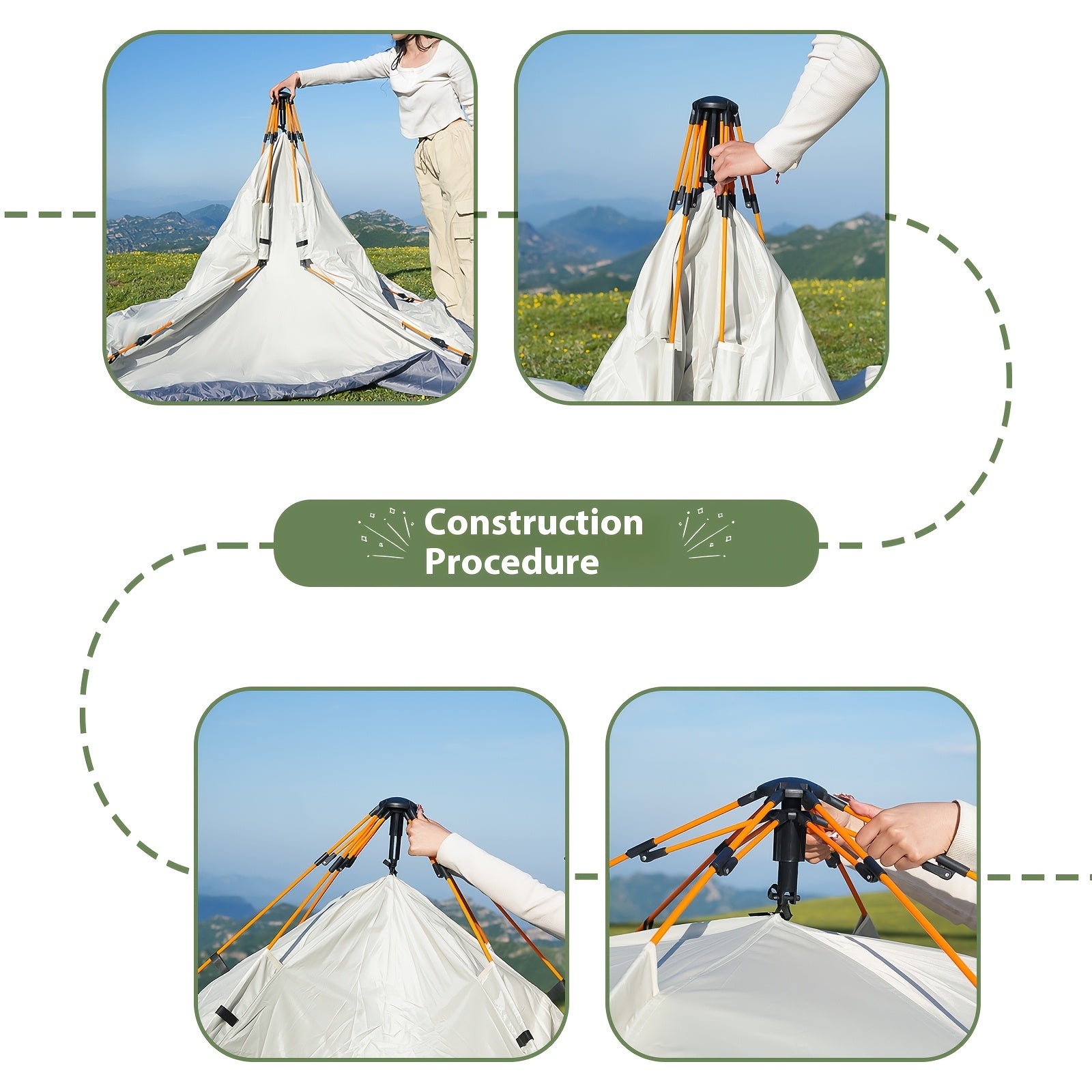 Automatic Pop-Up Camping Tent | Outdoor Family Shelter