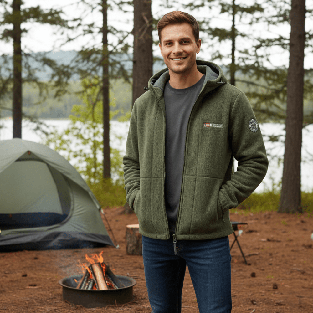 Men’s Winter Hiking Jacket | Outdoor Zip Up Jacket