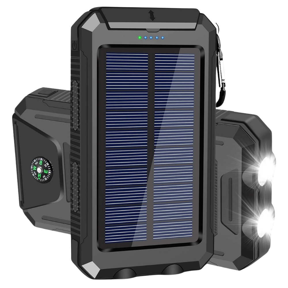 Solar Power Bank | Waterproof Portable Charger