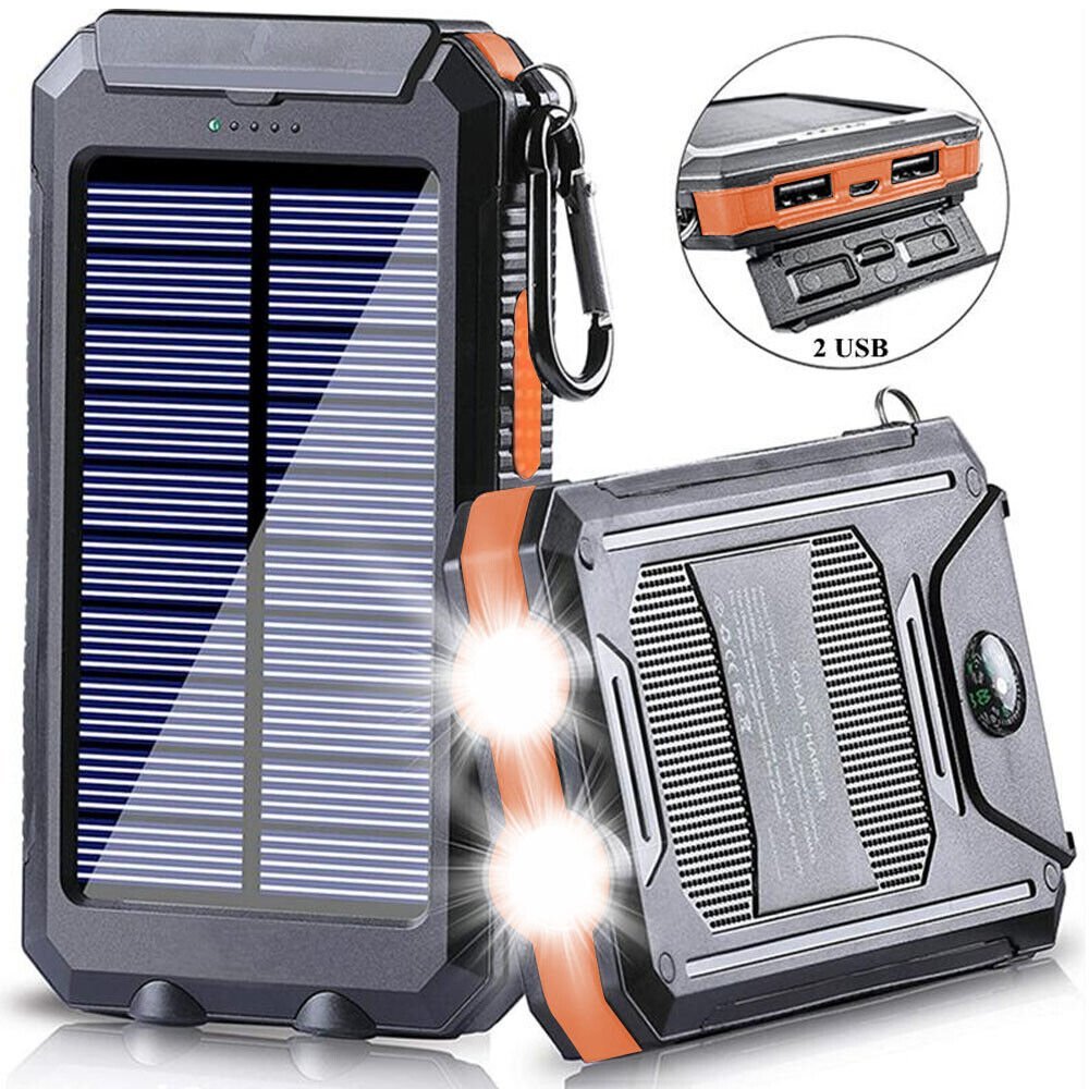 Solar Power Bank | Waterproof Portable Charger
