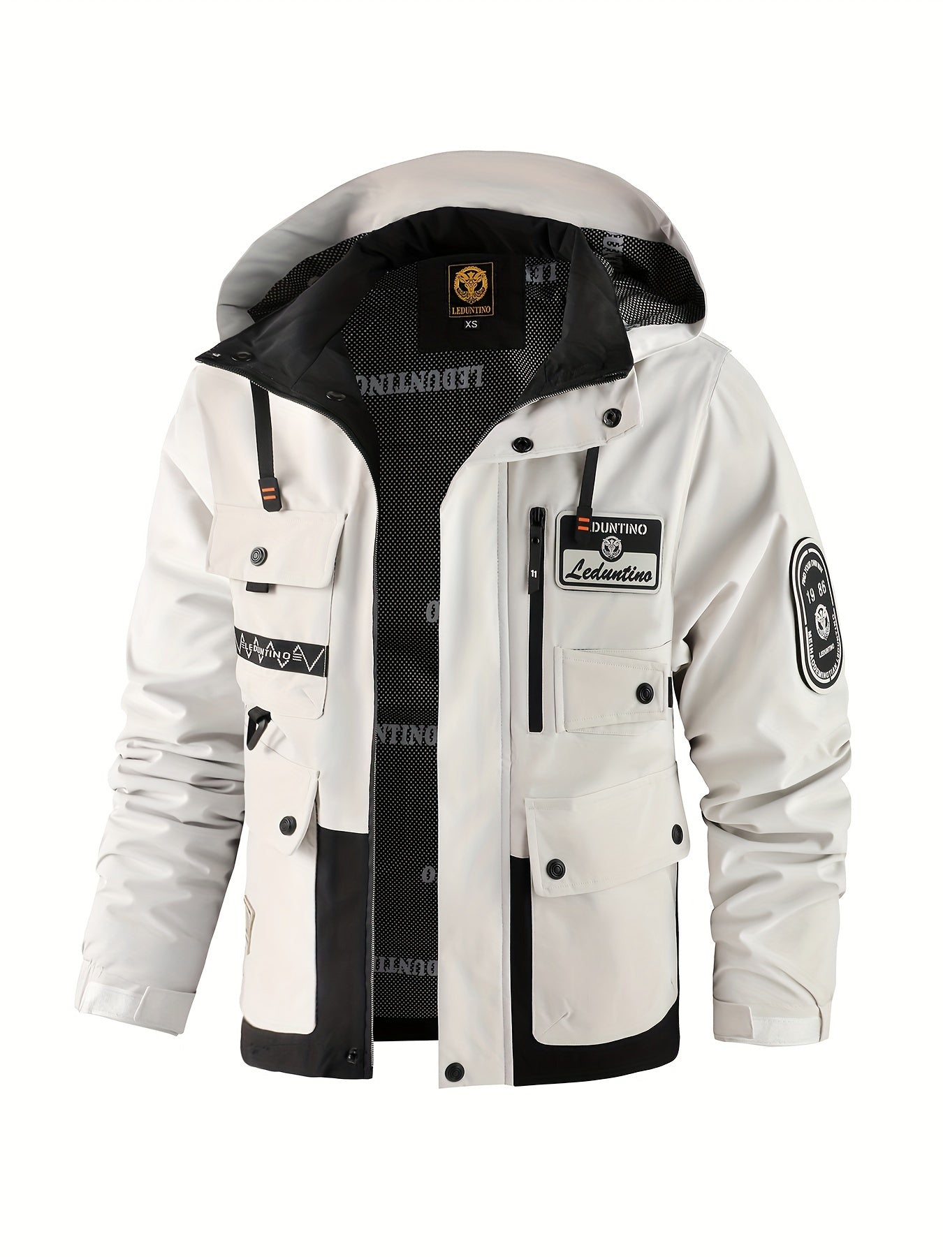 Men’s Hooded Jacket | Multi-Pocket Outdoor Windbreaker