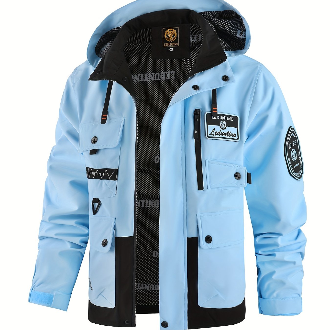 Men’s Hooded Jacket | Multi-Pocket Outdoor Windbreaker