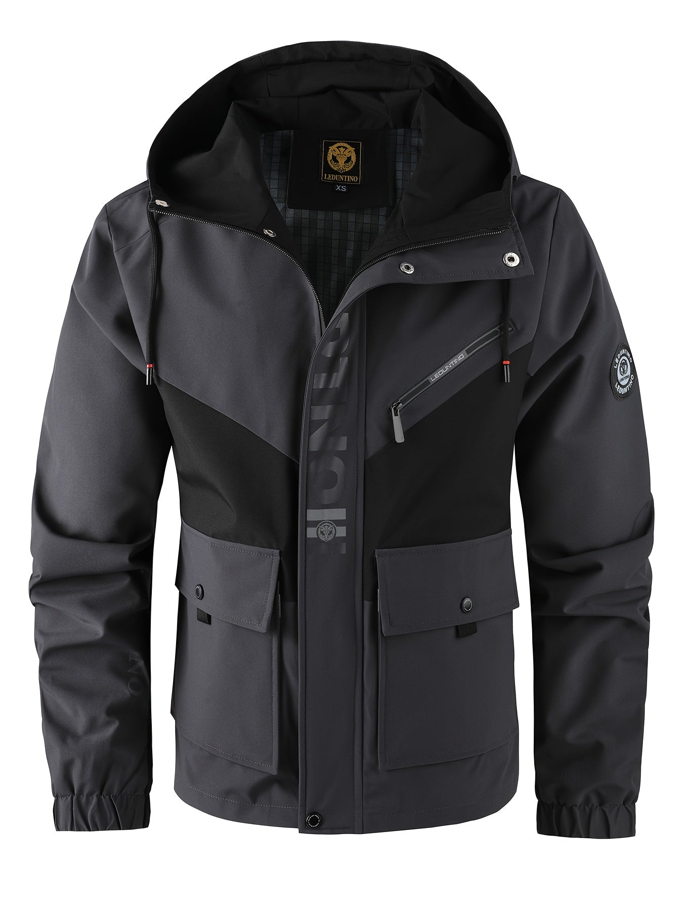 Men’s Outdoor Hooded Jacket | Windproof Zip-Up Design