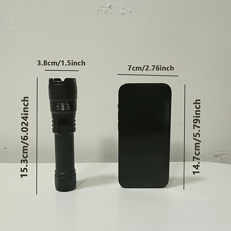 Powerful LED Flashlight Set | USB Rechargeable Torch for Camping